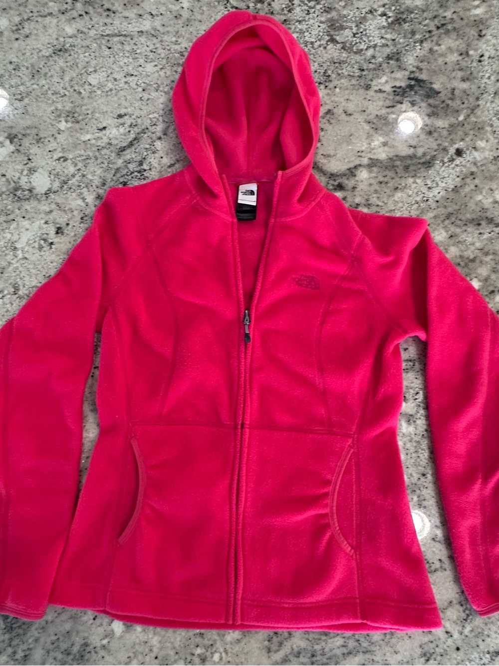 The North Face Pink Fleece Hoodie Jacket | Women’s S/P | Petite